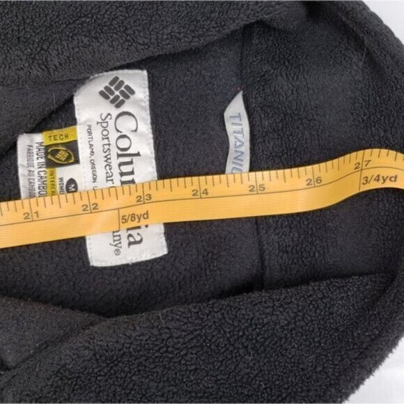 Columbia Titanium Fleece Vest Full Zip Black Women's Size Medium Outdoor Hiking - Picture 13 of 14